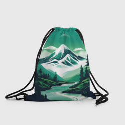 Рюкзак-мешок 3D Графический пейзаж Камчатки  