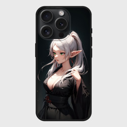 Чехол силиконовый для Apple iPhone 15 Pro Мax матовый Фрирен в кимоно - Sou sou no frieren