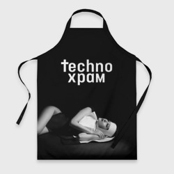 Фартук 3D Techno храм монашка лежит