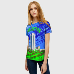 Женская футболка 3D Зеленоград - фото 2