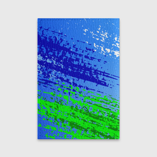 Обложка для паспорта матовая кожа Зеленоград, цвет голубой - фото 2