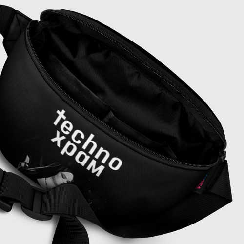 Поясная сумка 3D с принтом Techno храм монашка колдунья, фото #6