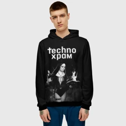 Мужская толстовка 3D Techno храм монашка колдунья  - фото 2