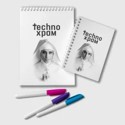 Блокнот Techno храм монашка улыбается 