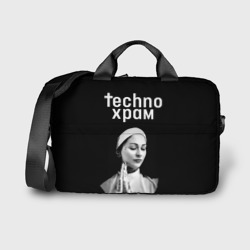 Сумка для ноутбука 3D Techno храм монашка в татуировках 