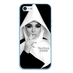 Чехол для iPhone 5/5S матовый Techno храм роковая монашка 