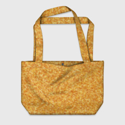 Пляжная сумка 3D Текстура жёлто-золотой