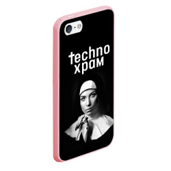 Чехол для iPhone 5/5S матовый Techno храм монашка с красивыми глазами - фото 2