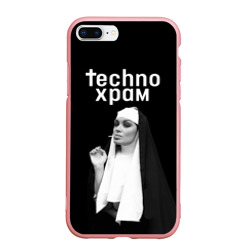 Чехол для iPhone 7Plus/8 Plus матовый Techno храм монашка надменный взгляд 