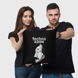 Подушка 3D Techno храм монашка с золотыми браслетами  - фото 2