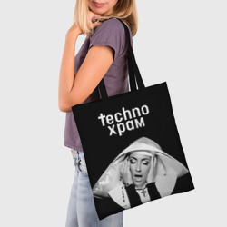 Шоппер 3D Techno храм эмоциональная монашка  - фото 2