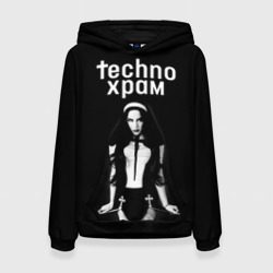 Женская толстовка 3D Techno храм дерзкая монашка 