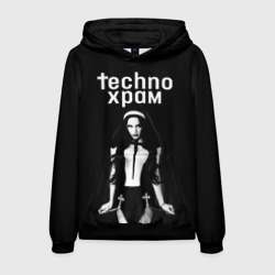 Мужская толстовка 3D Techno храм дерзкая монашка 