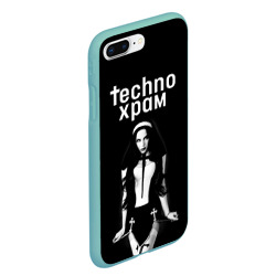 Чехол для iPhone 7Plus/8 Plus матовый Techno храм дерзкая монашка  - фото 2