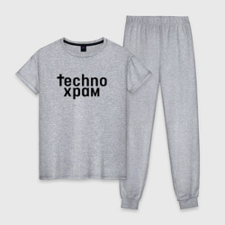 Женская пижама хлопок Techno храм лого 