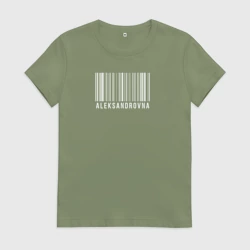 Женская футболка хлопок Александровна 
