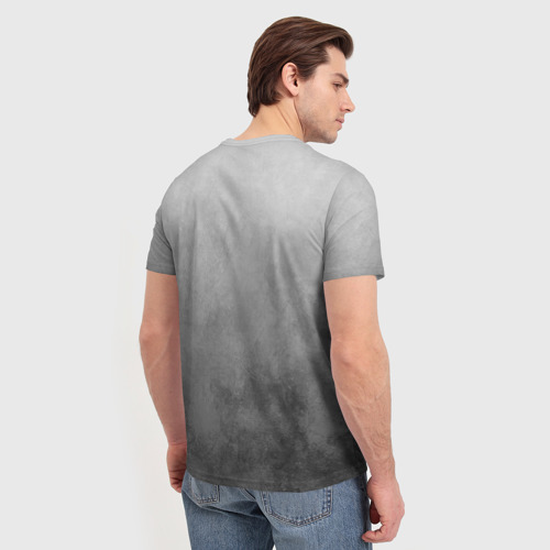 Мужская футболка 3D Му улица серый туман, цвет 3D печать - фото 4