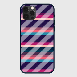 Косая клетка: разные оттенки фиолетового – Чехол для iPhone 12 Pro с принтом купить