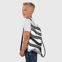 Рюкзак-мешок 3D Папина Дочки - чёрная полоса - фото 2