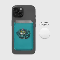 Картхолдер Magsafe магнитный Чеширский кот в шляпе - фото 2
