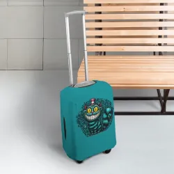 Чехол для чемодана 3D Чеширский кот в шляпе - фото 2