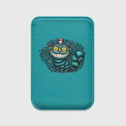 Картхолдер Magsafe магнитный Чеширский кот в шляпе