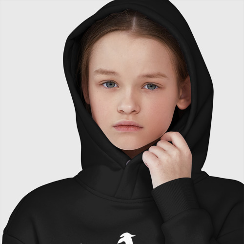 Детское худи Oversize хлопок Логотип 30 seconds to mars, цвет черный - фото 6