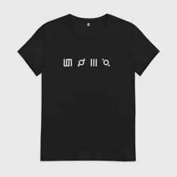 Женская футболка хлопок Глифы 30 секунд до марса