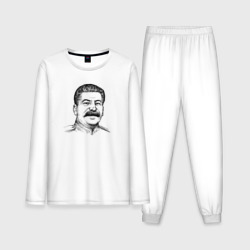 Мужская пижама с лонгсливом хлопок Сталин улыбается