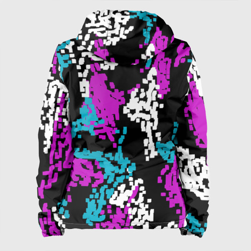 Женская куртка 3D Пиксельные узоры камуфляжа , цвет белый - фото 2