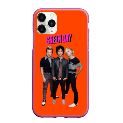 Чехол для iPhone 11 Pro Max матовый Green Day trio