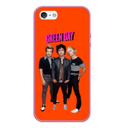 Чехол для iPhone 5/5S матовый Green Day trio