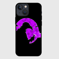 Чехол для iPhone 13 mini Чумной доктор и розовая луна