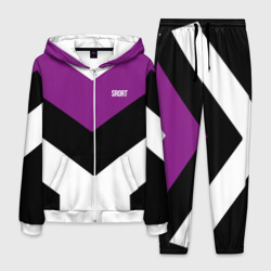 Мужской костюм 3D Ретро спортивный костюм с полосами