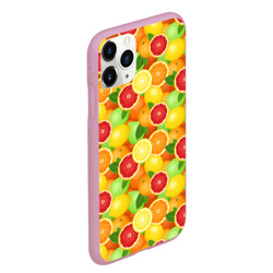 Чехол для iPhone 11 Pro Max матовый Цитрусовые фрукты - фото 2