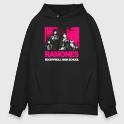 Мужское худи Oversize хлопок Ramones rock'n'roll high school