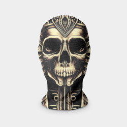 Маска карнавальная 3D Золотой череп Египетского фараона