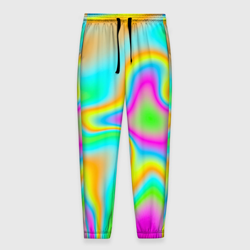 Мужские брюки 3D с принтом Цветная карта теплоты, вид спереди #2