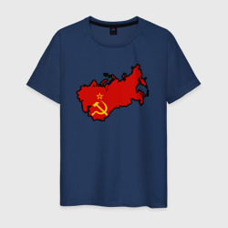 Мужская футболка хлопок Карта СССР