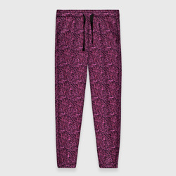 Женские брюки 3D Ажурный чёрно-розовый