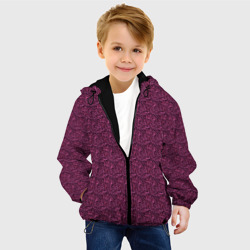 Детская куртка 3D Ажурный чёрно-розовый - фото 2