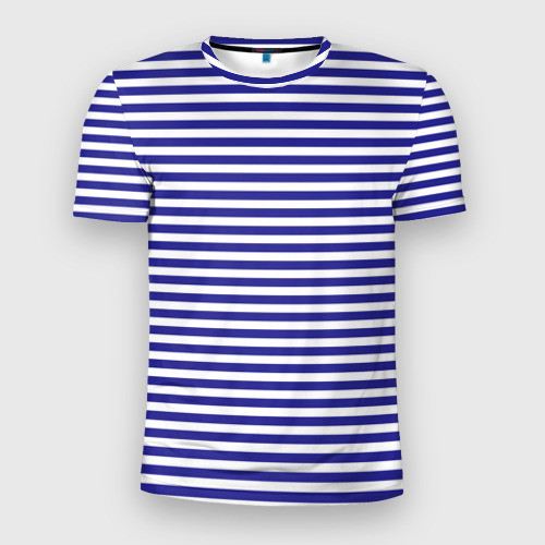 Мужская футболка 3D Slim Тельняшка моряка, цвет 3D печать