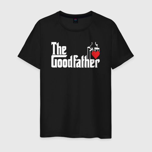 Мужская футболка хлопок The godfather love, цвет черный