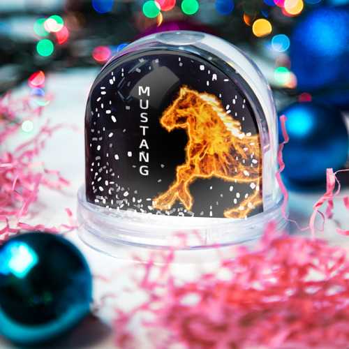 Игрушка Снежный шар Mustang fire - фото 3