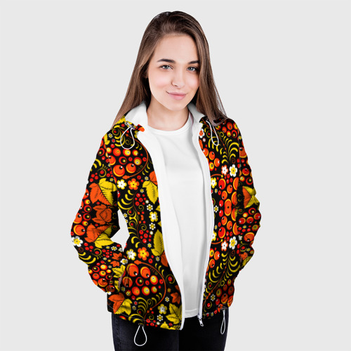 Женская куртка 3D Русский народный узор, цвет белый - фото 4