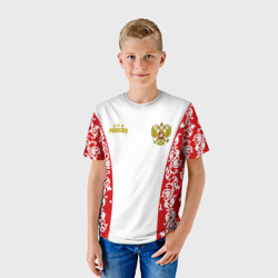 Детская футболка 3D Сборная России с узором - фото 2