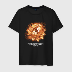 Fiery dragon eye – Мужская футболка хлопок с принтом купить со скидкой в -20%