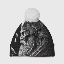 Шапка 3D c помпоном Лидер викингов