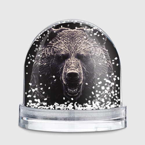 Игрушка Снежный шар Бронзовый медведь - фото 2