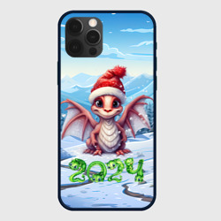 Новогодний дракон  2024 год – Чехол для iPhone 12 Pro с принтом купить